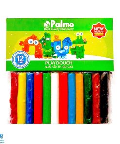 خمیر بازی ۱۲ رنگ جعبه مقوایی پالمو