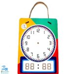 ساعت دیواری دانش آموزی وایت بردی آوای بامداد