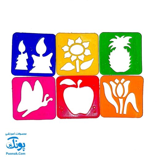 شابلون گل و میوه (۱۲ عدد شابلون)
