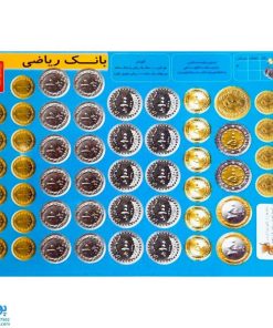سکه‌های آموزشی مدل بانک ریاضی لمینت (پول آموزشی رایج ایران)