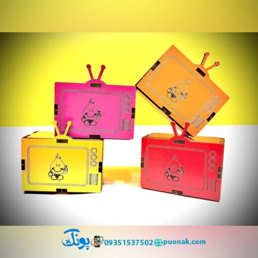 تراش چوبی فانتزی طرح تلویزیون