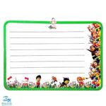 تخته وایت برد مقوایی دو رو سایز ۵۰*۳۵ cm طرح فانتزی دخترانه