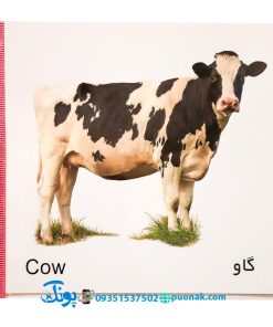 کارت‌ پازل آموزش حیوانات مزرعه انتشارات آوای بامداد (۲۰ کارت پازل آموزشی دو زبانه)