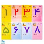کارت اعداد ۰ - ۹ وایت بردی بشمار بنویس