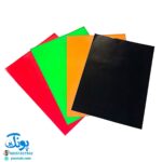 بسته کاغذ ۱۰ رنگ یک رو رنگی ویژه کاردستی و قیچی