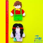 عروسک‌های انگشتی نمدی آموزشی طرح خانه و خانواده مدل نمدک