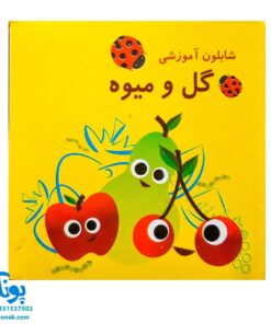 شابلون گل و میوه پلاستیکی بسته ۱۲ عددی