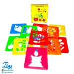 شابلون گل و میوه پلاستیکی بسته ۱۲ عددی