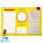 تخته کار لوح ریاضی یار دوم دبستان دو رو لمینت وایت بردی مدل گراد