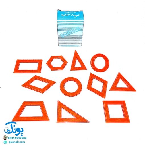 شابلون اشکال هندسی ۱۱ عددی (به همراه محیط و مساحت)