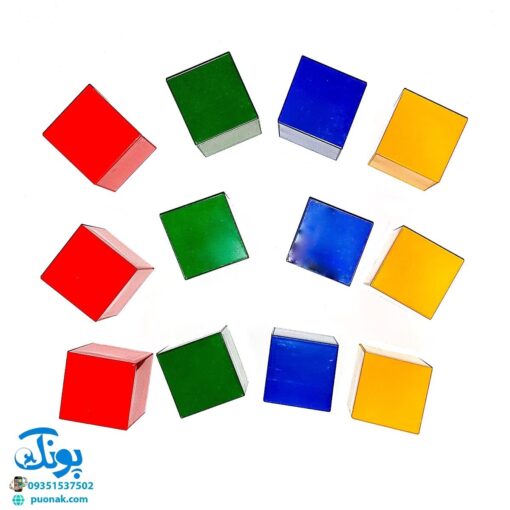 بازی فکری مکعب‌های رنگی سنجاقک ۱۲ تایی | COLORED CUBES