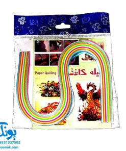 بسته کاردستی هنری ملیله کاغذی ۵ میل ۱۰ رنگ
