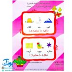 لوح پوستر آموزش کلمات هم شکل هم صداها الفبای فارسی کلاسی ویژه معلم نشر استادیار