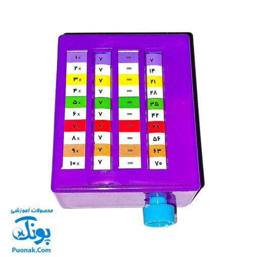 گردونه ریاضی جدول ضرب چرخشی آموزشی مدل هوشیار
