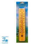 دماسنج چوبی بزرگ دیواری (دمای محیط با درجه سانتیگراد و فارنهایت سایز ۲۰ سانتیمتر)