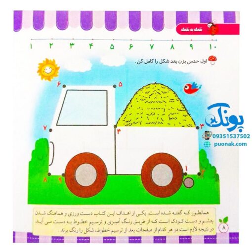 مجموعه کتاب های مهارت محور کفشدوزک جلد بیست و هشتم ۲۸ (نقطه به نقطه) تقویت مهارت های اساسی کودکان ۳ تا ۶ سال