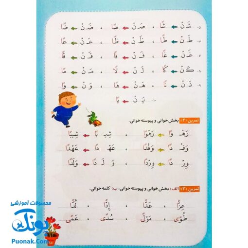 کتاب آموزش درست خوانی قرآن کریم جلد دوم ۲ ویژه کودکان (همراه با ۴۰ آیه و موضوع تربیتی ویژه کودکان با خط عثمان طه)
