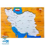پازل نقشه ایران فرفره های رنگی
