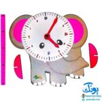 ساعت آموزشی دانش آموزی فانتزی چوبی طرح های فانتزی دخترانه مدل رویش