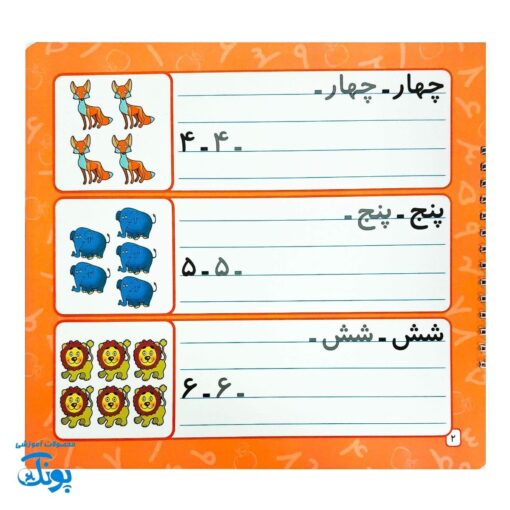 کتاب وایت بردی آموزش اعداد فارسی: از ۱ تا ۱۰۰