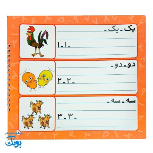 کتاب وایت بردی آموزش اعداد فارسی: از ۱ تا ۱۰۰
