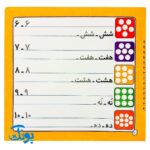 کتاب وایت بردی بنویس و پاک کن آموزش الفبا و اعداد فارسی (آموزش حروف کوچک و بزرگ الفبای فارسی و اعداد فارسی با استفاده از وایت برد)