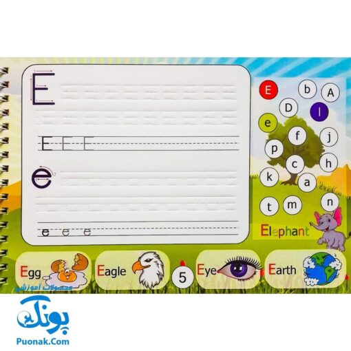 کتاب آموزشی نوآموز خوش خط جدیدترین شیوه آموزش خط انگلیسی