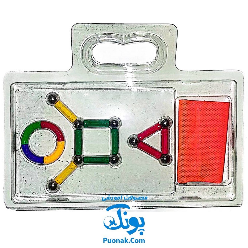 بازی فکری آموزشی مگنت آهنربایی دانش آموزی بسته مدارس راد و گوی ۲۲ قطعه Play Magnet