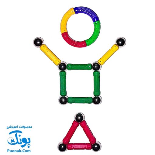 بازی فکری مگنت آهنربایی دانش آموزی بسته مدارس راد و گوی ۲۲ قطعه Play Magnet