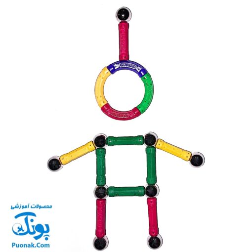 بازی فکری مگنت آهنربایی دانش آموزی بسته مدارس راد و گوی ۲۲ قطعه Play Magnet