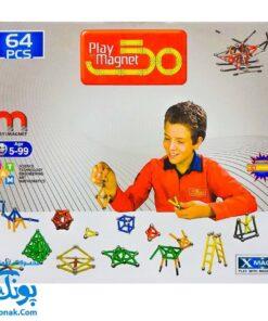 بازی فکری مگنت تیپ دو کلاسیک راد و گوی مگ (۶۴ تکه) Play Magnet