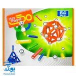 بازی فکری مگنت تیپ دو کلاسیک راد و گوی مگ (۶۴ تکه) Play Magnet
