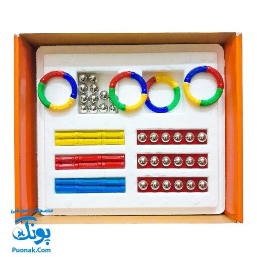 بازی فکری مگنت تیپ دو کلاسیک راد و گوی مگ (۶۴ تکه) Play Magnet