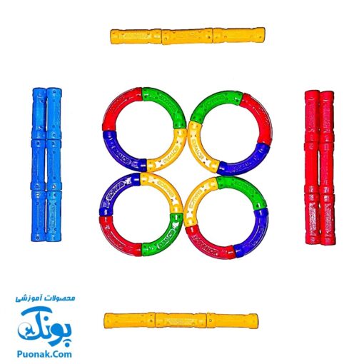بازی فکری مگنت تیپ دو کلاسیک راد و گوی مگ (۶۴ تکه) Play Magnet