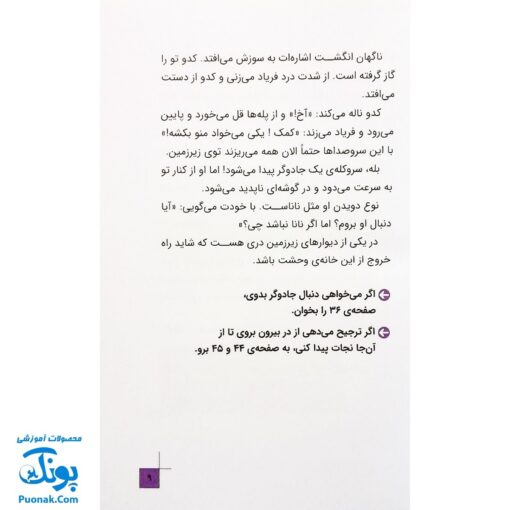 کتاب داستانی با چند پایان خودت تصمیم می گیری! ۶ ۱۰۰۰ خطر در شب هالوین