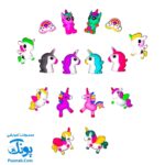 سرمدادی سیلیکونی کارتونی فانتزی بسته ی ۸۰ عددی (اسب تک شاخ، مرد عنکبوتی و...)
