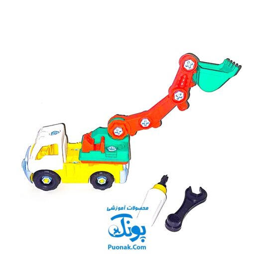 بازی ساز و باز بیل مکانیکی و کمپرسی آچار به دست برند زینگو