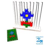 بازی فکری باغ فرش (ساخت اشکال هندسی بر روی صفحه افقی چوبی برگرفته از نقوش دستبافته های استان فارس)