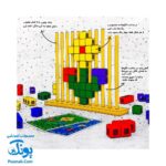 بازی فکری باغ فرش (ساخت اشکال هندسی بر روی صفحه افقی چوبی برگرفته از نقوش دستبافته های استان فارس)
