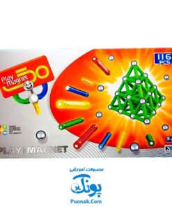 بازی فکری مگنت تیپ سه راد و گوی ۱۱۶ قطعه کلاسیک Play Magnet