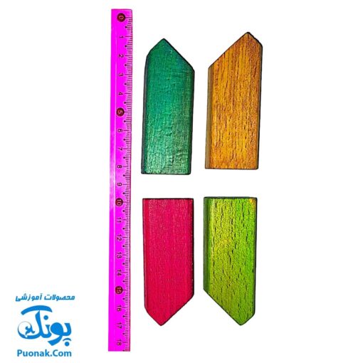 بازی فکری ببین و بچین مدل بیس (چیدن قطعات چوبی طبق الگوی کارت)