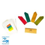 بازی فکری ببین و بچین مدل بیس (چیدن قطعات چوبی طبق الگوی کارت)