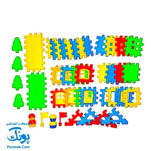 خانه بلوکی جعبه ای هاچینو به همراه آدمک لگویی ۴۲ قطعه