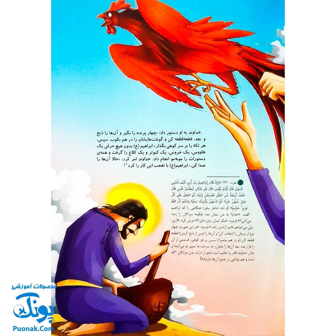 کتاب مجموعه قصه های قرآنی ابراهیم و پرندگان مرده