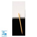 دفترچه نقاشی جادویی رنگین کمانی زغالی مدل وحدت (۸ برگ به همراه مداد چوبی ۱۰*۸)