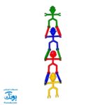 بازی فکری آدمک های جورواجور (چیدن و تعادل آدمک ها ۳۰ قطعه)