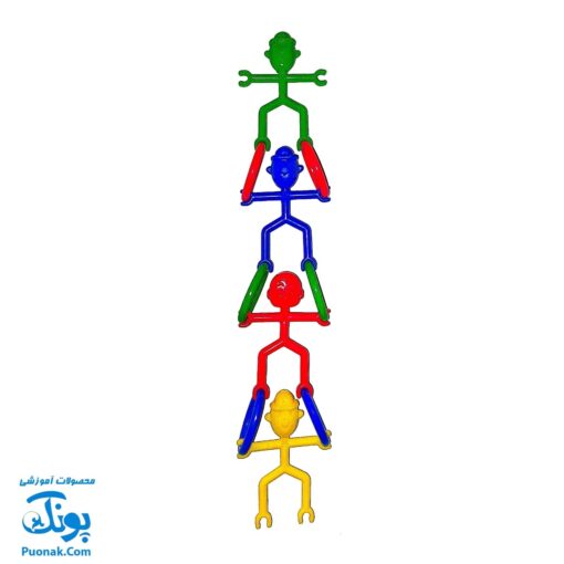 بازی فکری آدمک های جورواجور (چیدن و تعادل آدمک ها ۳۰ قطعه)