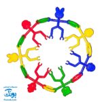 بازی فکری آدمک های جورواجور (چیدن و تعادل آدمک ها ۳۰ قطعه)