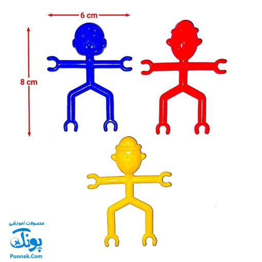 بازی فکری آدمک های جورواجور (چیدن و تعادل آدمک ها ۳۰ قطعه)