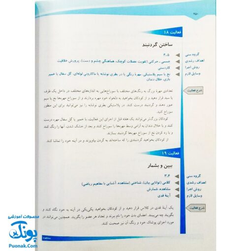 کتاب طرح های کار مربی جلد ۳ (برای کار با کودکان ۳ تا ۵ سال)